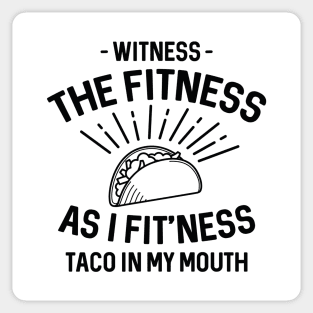 Fitness Taco Sticker